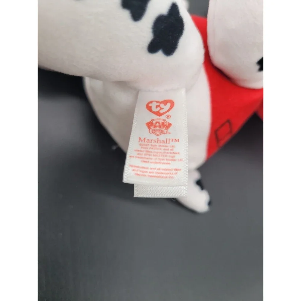 TY Beanie Baby MARSHALL  Soft Plushy Version Paw Patrol Dog Stuffed Plush Toy 6